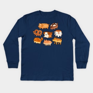 Dog Bread - Circle Kids Long Sleeve T-Shirt